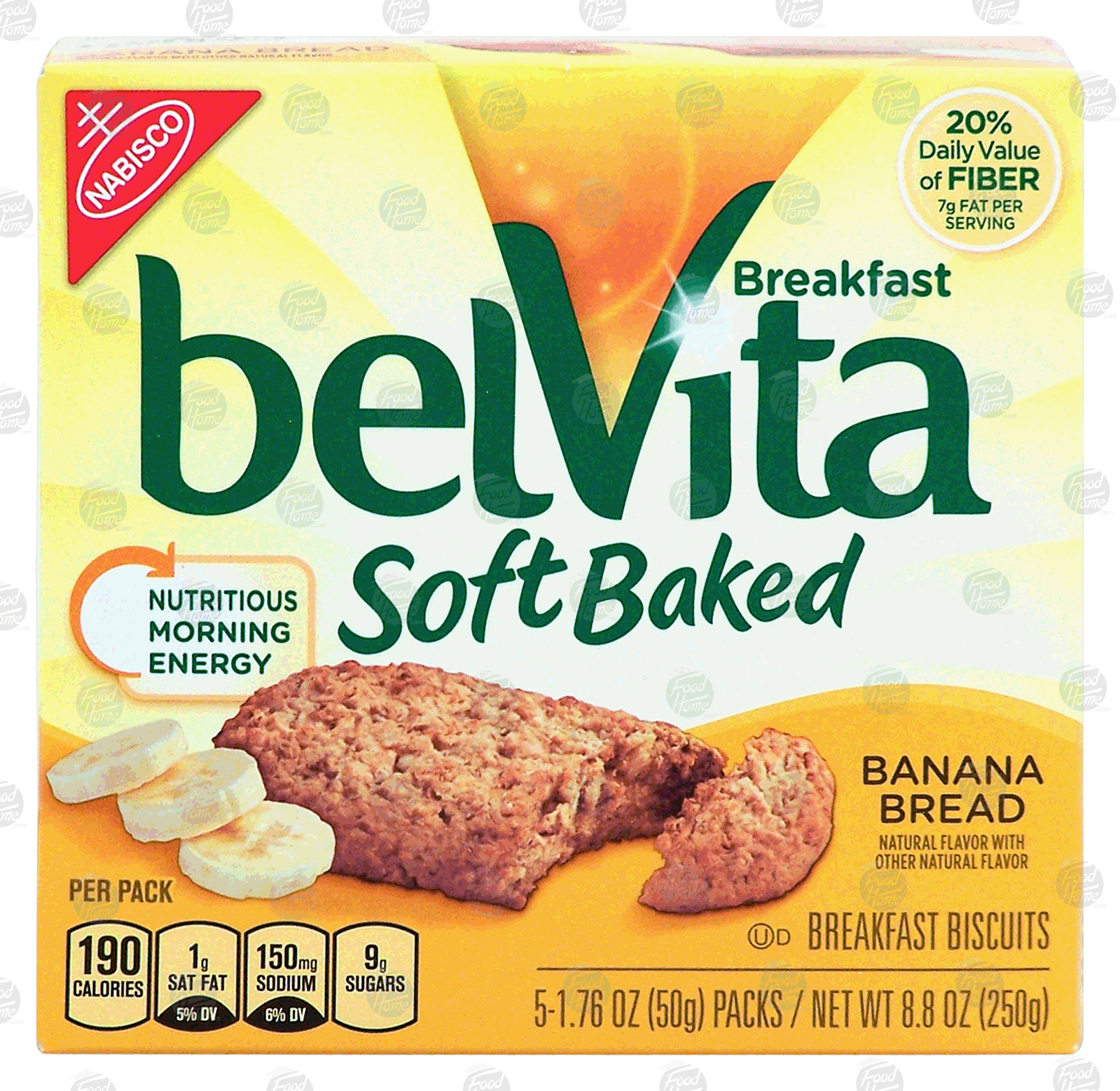 Nabisco Belvita breakfast biscuits, banana bread, soft baked, 5 ct Full-Size Picture